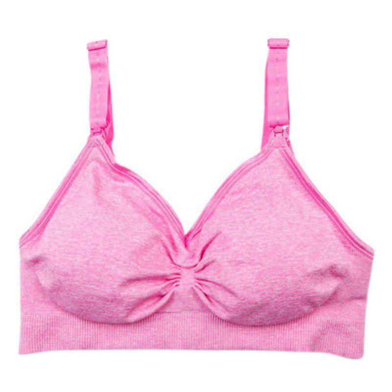 

Удобные бюстгальтеры с твердой спиной для кормления грудью, майка для беременных женщин XL розовый