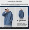 Unisex Oversized Solid Color Hooded Sweatshirt - Long Sleeve Pullover with Pocket