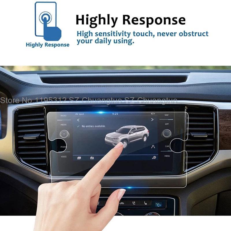 Tempered Glass  Screen Protector For Volkswagen Golf GTI MK7 2018- 2021 8inch Car infotainment Gps Navigation Anti scratch film