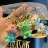 Colorful Cartoon Bear Keychain - Limited Edition Gift for Students and Backpacks