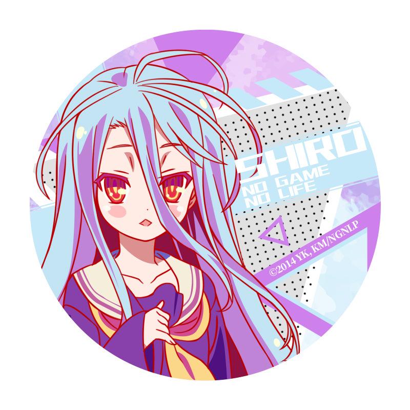 Game Life Shattered Glass Glitter Tinplate Badge - Two-Dimensional Design 58mm
