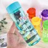Minxun Bunte MY BOTTLE Wasserbecher mit Trageschlaufe (10 Stück)