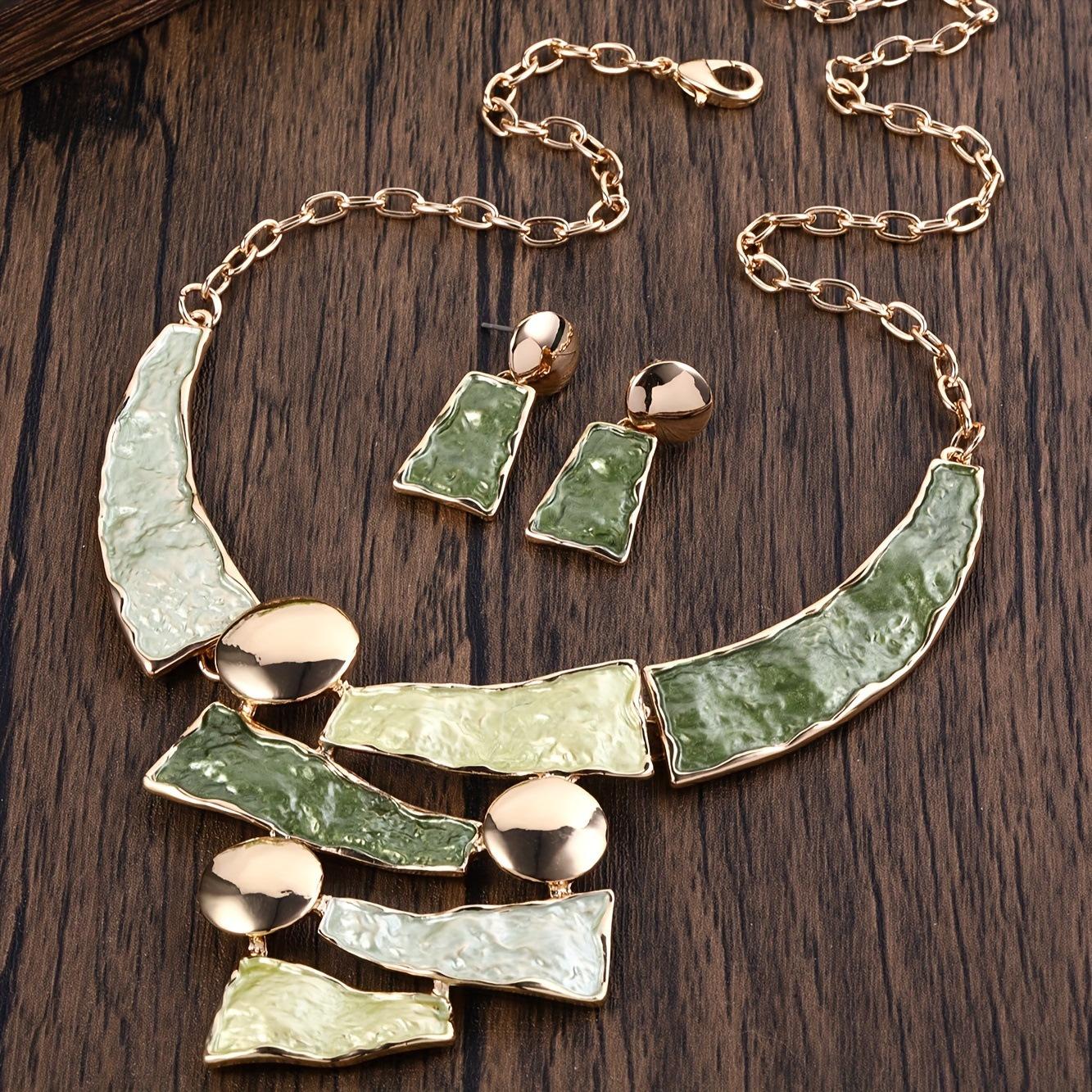 

Модні Ювелірні Вироби Для Жіночого Комплекту зелений