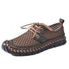 Men Mesh Sports Shoes Fashi Breathable Lightweight Shoes Outdoor Travel Running Casual Shoes Beach Wading Shoes