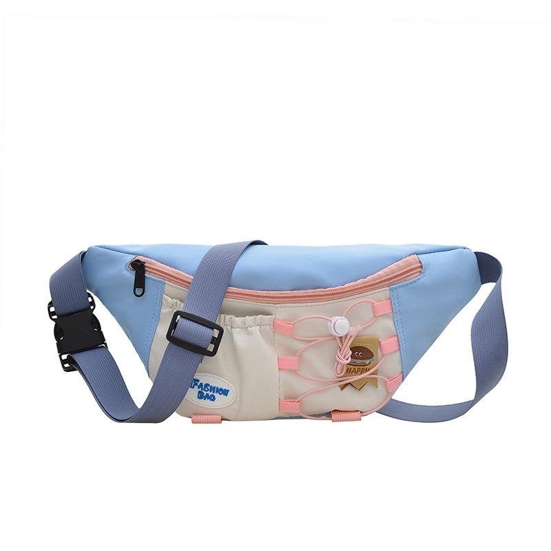 Contrasting Colors Niche Trend Beautiful Casual Sweet Retro Fanny Pack Women's Versatile Shoulder Messenger Bag