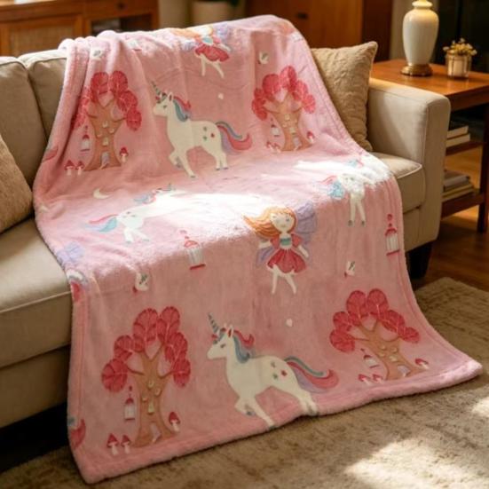 Manta para Siesta, Manta de Franela Gruesa de Doble Cara, Ligera con Tejido Antiestático, Manta Decorativa No Propensa a Encogerse para Todas las Estaciones