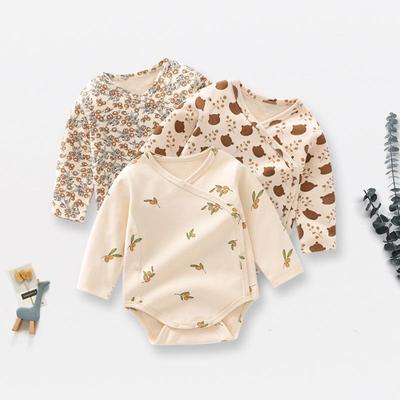 Ins Baby Fart Spring/Autumn Cotton Triangle Romper - Newborn Jumpsuit