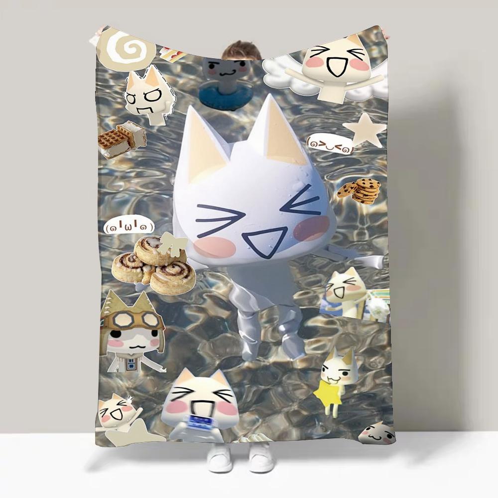 Inoue toro SÜßES Katzen-Design-Decke Leicht Für Wohnheime, Nickerchen, Wohnzimmer, Büro, Sofa, Ganzjahres