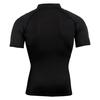 Men's Stand Collar Zipper Fitness Short Sleeve Training Stretch T-shirt Sports Quick-drying Clothes