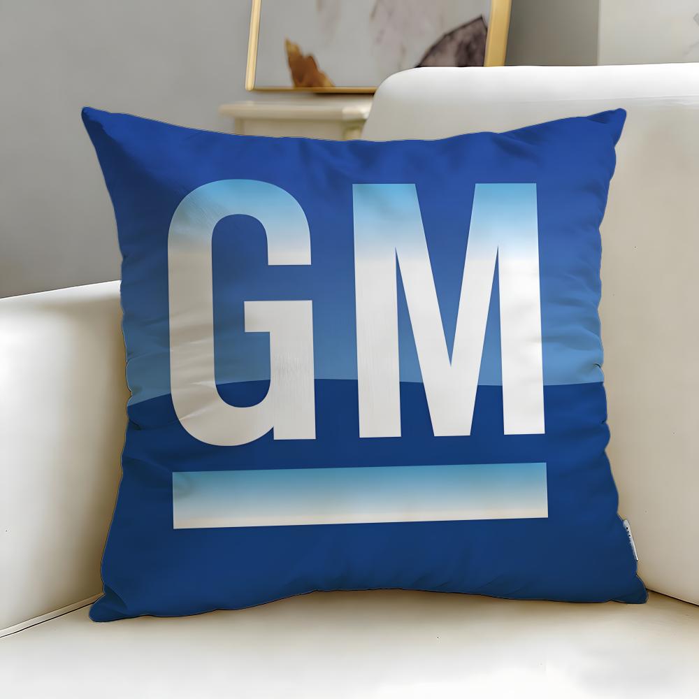 classic car brand General Motors Cushion Cover Soft & Easy-Wash Pillow Case – Versatile for Couch, Bed, Travel and Office