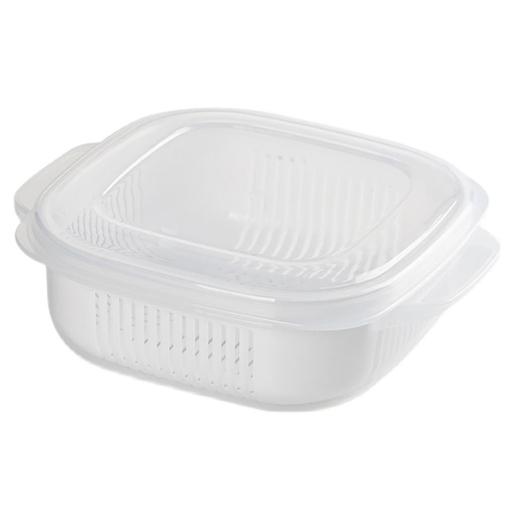 Ginger Garlic Onion Containers Multipurpose Food Grade PP Large Capacity Rectangular Vegetable