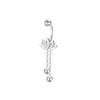 Elegant Lotus Tassel Earrings - Chinese Style Flower Danglers