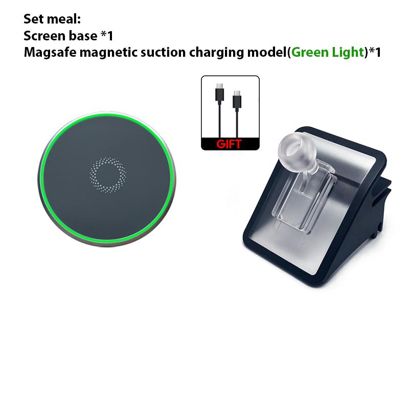 

Car Cell Phone Holder Gravity Mount Vent Clip Air Outlet Snap-in For Tesla New Model Y Juniper Launch 2026 Model 3 Highalnd 2024 зеленый свет