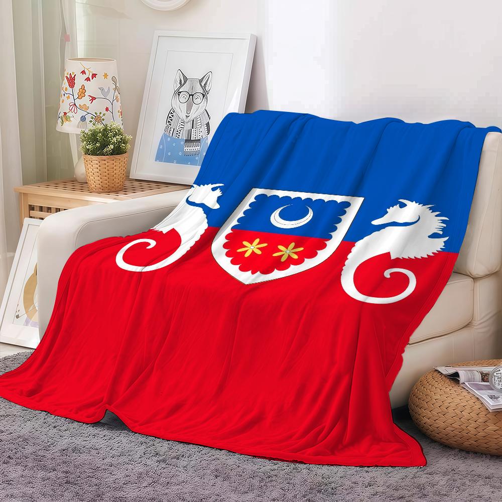 Nation flag M Mayotte flag Blanket For Sofa Office Bed Plane Travel Sleep Read Relax Camping Soft And Warm