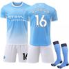 2627 Nein. 16 Rodrigo Weltmeisterschaft Manchester City Heim Blaues Trikot