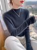 Half-High Collar Cashmere Slim Fit Knit Pullover Sweater for Fall/Winter