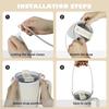 Water Bottle Handle - Soft Silicone Holder Sling Lanyard Fits Most 8-40oz Bottles Cup Holders 5