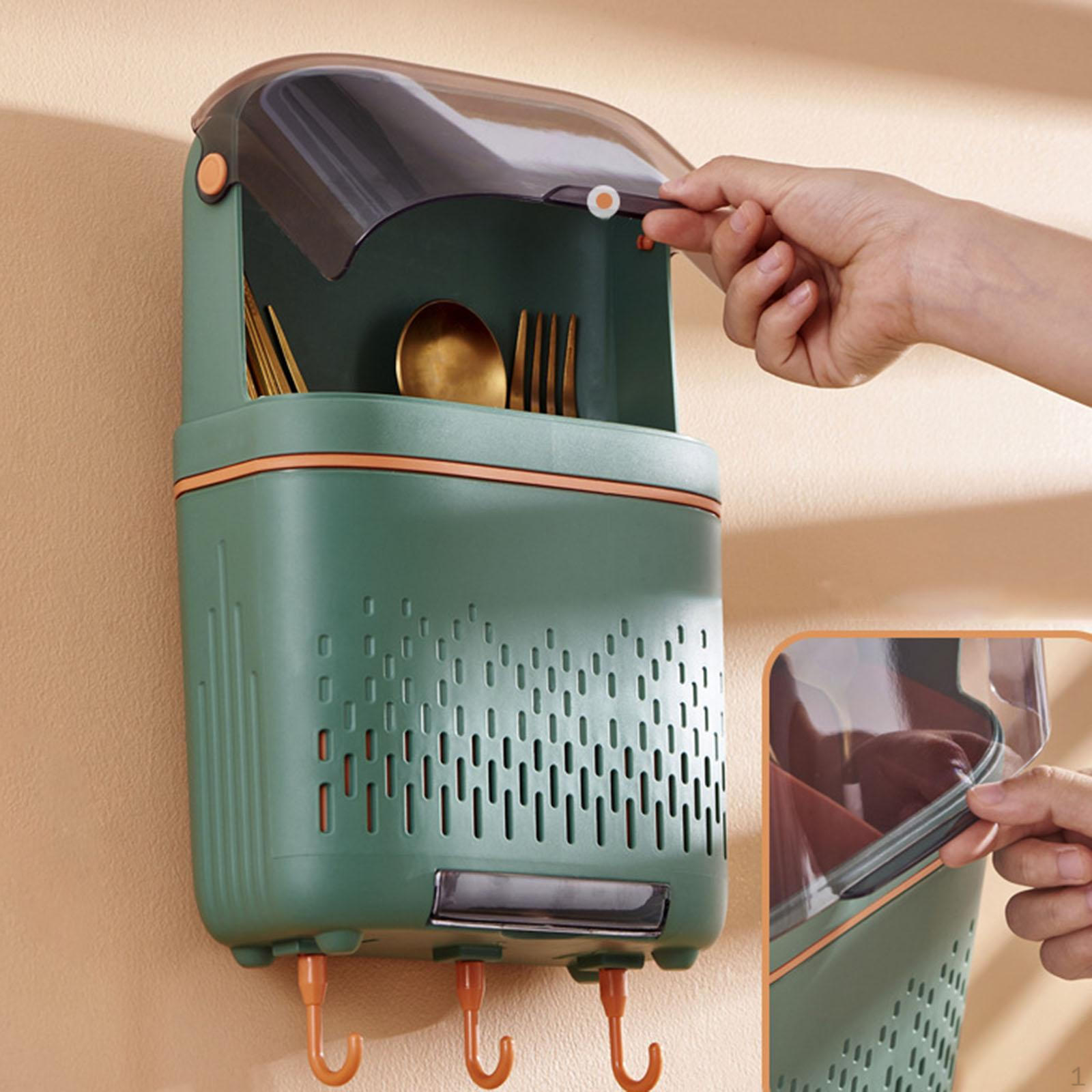 

Держатель для палочек для еды, стойка для посуды, настенная кухонная утварь, органайзер для столовых приборов, подвесной