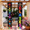 2D Flat, 2pcs AYK100 Spanish Back To School Banner "Bienvenidos & De Regreso a Clases" - Chalkboard Style Classroom Decor with Welcome Sign, First Day
