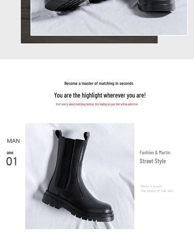 Pánské módní kotníkové boty s kulatou špičkou a vysokým svrškem 70181-R podzim 2024