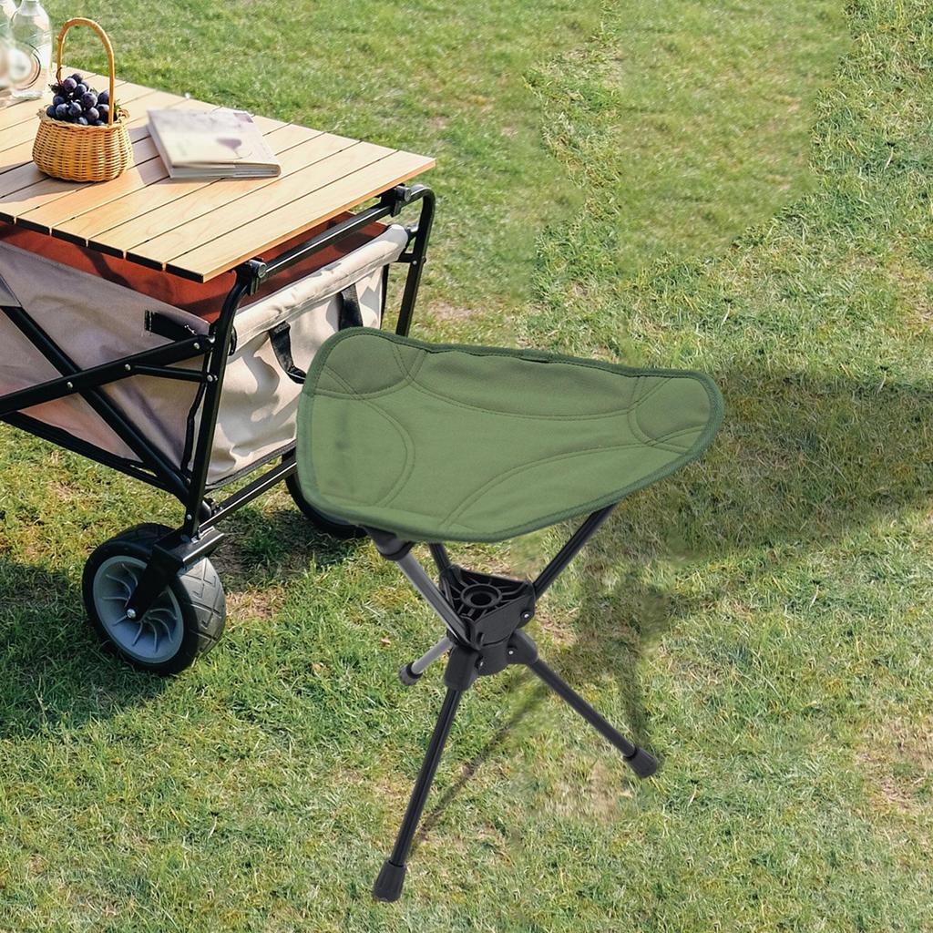 Camping Stool Seat Backpacking Chair Aluminum Portable Foot with Storage Bag for Adults