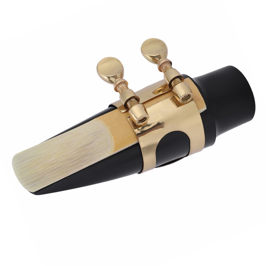 Tenor Sax Saxophone ABS Mouthpiece with Cap Metal Buckle Reed Pads Musical Instruments