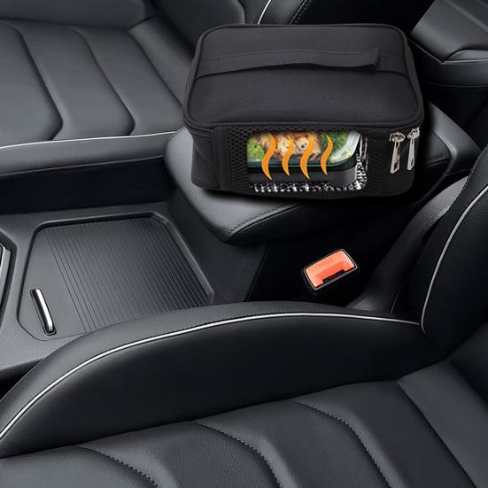 Elektrický obědový box 2,7 l Ohřívací nádoba Termický ohřívaný obědový box s držadlem Přenosný ohřívač jídla do auta na cestování, piknik