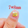 50/100 Pcs New Mini Kawaii Cartoon Honeybee Resin Scrapbook Rhinestones 3D For DIY Manicure Accessories Decorations