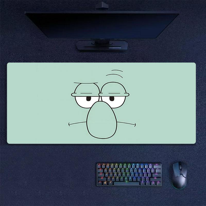 SpongeBob SquarePants Mouse Pad, Large Gaming Desk Mat, Non-slip XXL Mousepad for Laptop & Tablet, Mini PC Playmat with Stitched Edges