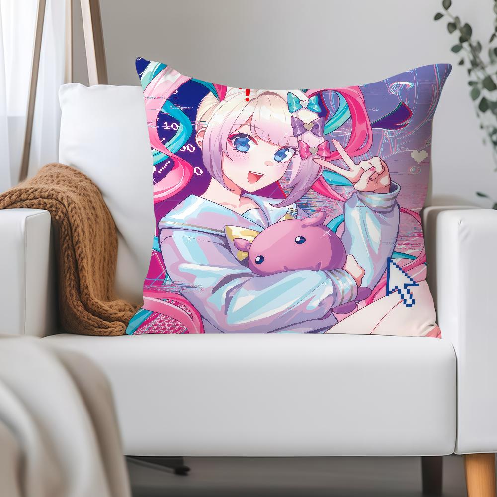 Game N-needy Streamer O-overload Amechan Pillow Case Applicable Space For Guest Rooms Interiors Cars Office House Decoration