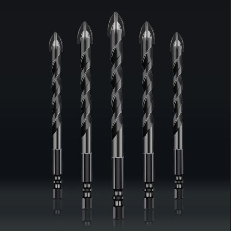 10 Pcs Crucifix Hex Tile Bit Set Hexagon Shank Crucifix for Triangle Drill Hig