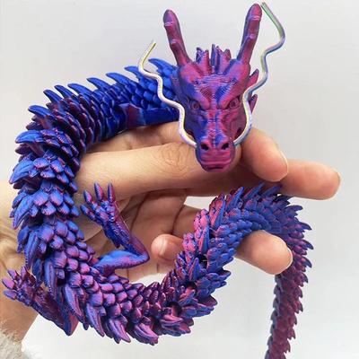 1/2 szt. Smok drukowany 3D z jajkiem Artikulowany Smok Pełne Ciało Stawy Mogą Się Ruszać Obrotowy Artikulowany Kreatywne Zabawki Biurkowe dla Dzieci