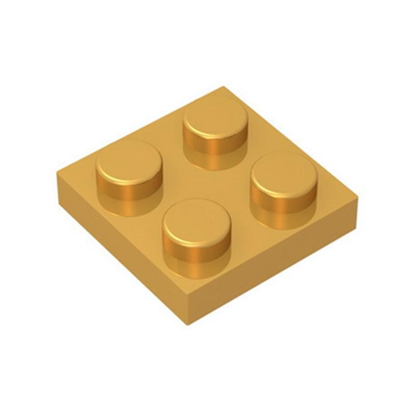 80pcs Plate 2x2 Dots Muilt-Colored Compatible with 3022 94148 Self-Locking Bricks Building Blocks Toys Accessories