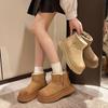 "Uncle Wen" Hyde Park~ Snow Boots Women's 2025 New Winter Thick-soled Plush Cotton Shoes Women's Short Boots