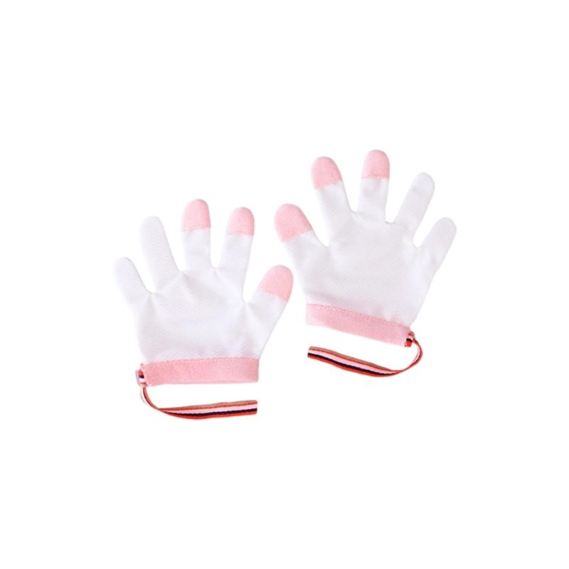 Baby Bijtbestendige Handschoenen Voorkomen Handkauwen Beschermend Ademend Ontwerp Comfort voor Pasgeborenen Peuter