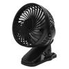 W‑06 Mini Wentylator USB Przenośny Biurkowy Akumulatorowy Niski Poziom Hałasu Ręczny Elektryczny Wentylator z Klipsem Czarny