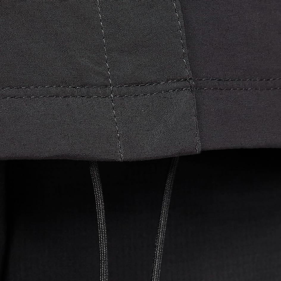 Nike Sportswear Essentials Series Logo Print Polo Button Long Sleeve Jacket Women Jackets Black FV7560-010