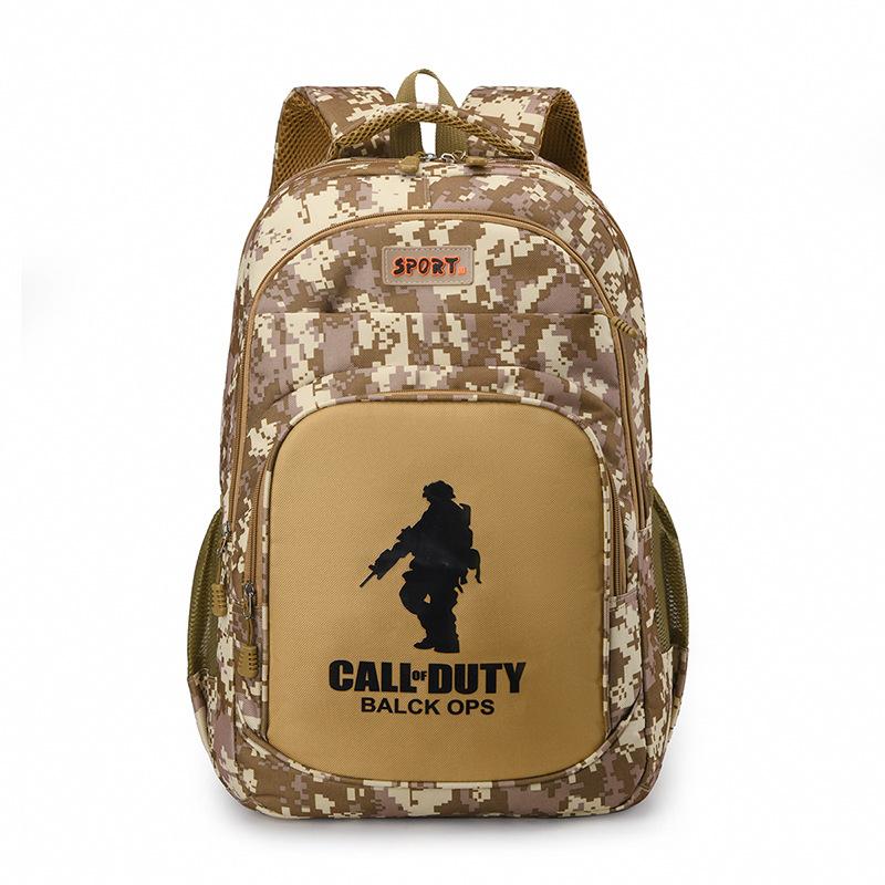 Camouflage backpack outdoor large-capacity schoolbag new computer bag fashion casual backpack men's