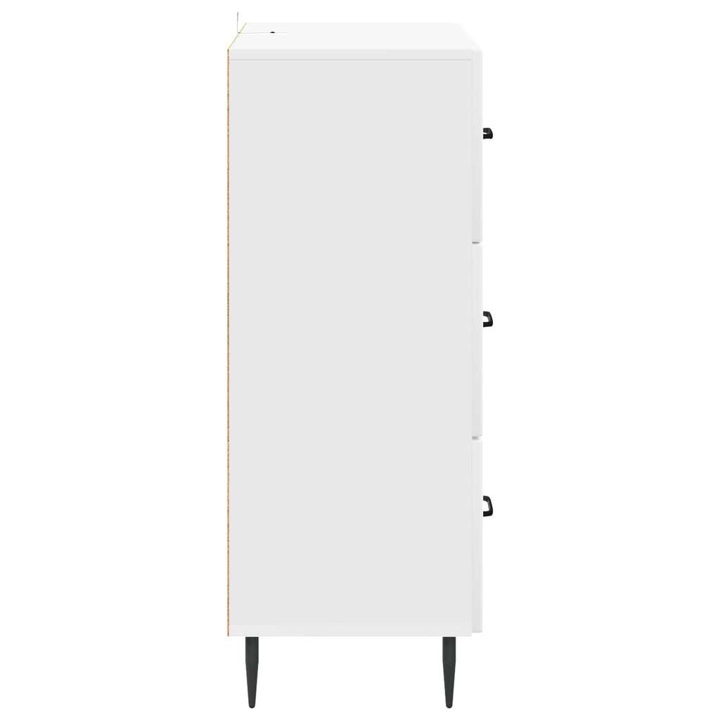 White Drawer Cabinet 66 x 34.5 x 89.5 cm Particleboard