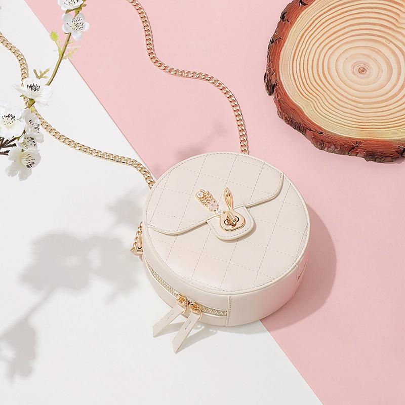 Leather Bag Bag Women's Bag Chain Shoulder Bag Light Luxury Crossbody Bag