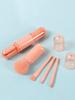 Retractable Makeup Brush, 4 In 1 Portable Travel Lip Brush, Highlight Brush, Eyeshadow Brush, Foundation Blending Powder Brush M