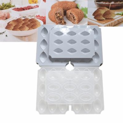 2025 NEW 9 Holes Manual Kibbeh Express Meatball Maker Meatloaf Mold Press Minced Meat Processor Cake Desserts Pie Kitchen Tools