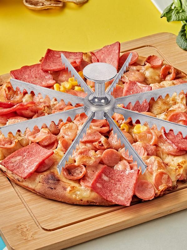 Pie Cutter Marker Creative Multi-tooth Pizza Cutter Pie Crust Cutter Cutter Baking Tools Cook Supplies Cheesecake Aluminum Alloy
