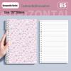 Fresh Floral B5 Loose-Leaf Notebook: Stylish for Instagram, Comfortable Design, Ideal for Students, Simple Spiral Binding.