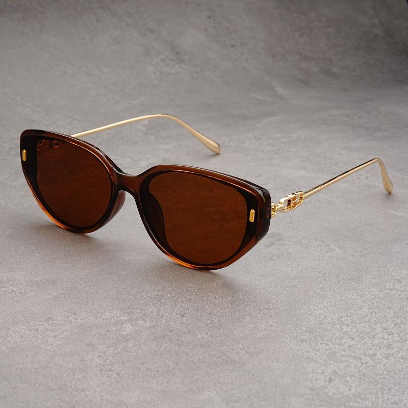 2025 New Vintage Fashion Small Cat Eye Sunglasses Ladies Metal Leg Sun Glasses Women Retro Luxury Original Designer UV400 Gafas