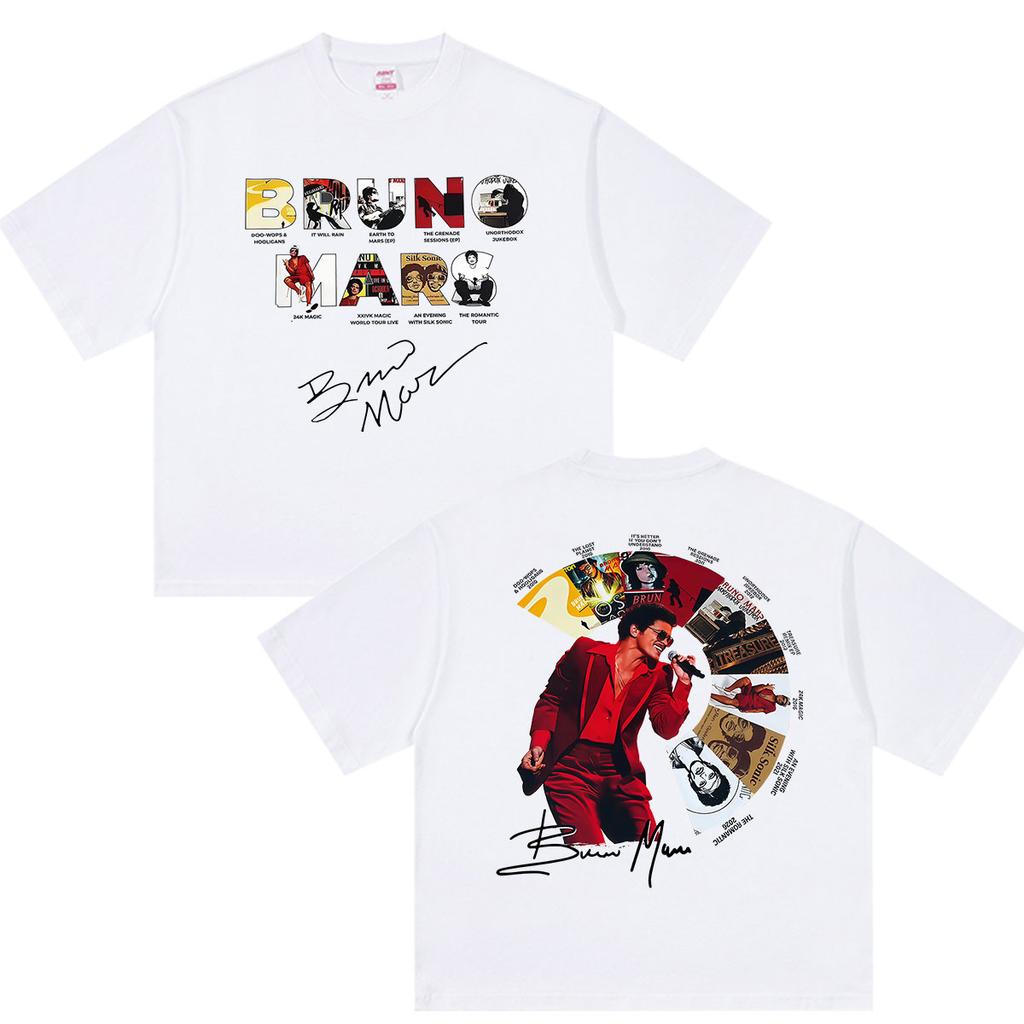 Bruno Mars The RoUnisextic Tour 2026 Fans Graphic T Shirts Unisexs Hip Hop Limited Fashion Cotton Short Sleeve Tshirt Y2k Streetwear