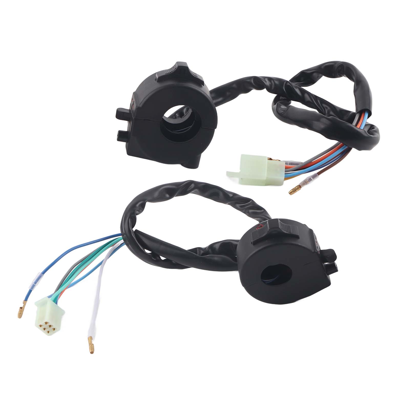 Motorcycle Handlebar   Control, Waterproof Signal Horn, Low/High Bm, 22mm Diameter Handlebar Black Pair