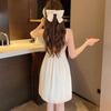 Summer Ice Silk Sexy Nightgown Set - Women’s Thin Suspender Dress with Beautiful Back Design