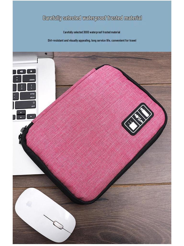 Portable Digital Storage Bag for Charging Cables and Earphones