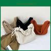 2024 New Stylish Cloud Drawstring Shoulder Bag Soft Velvet Chic Design For Everyday Style